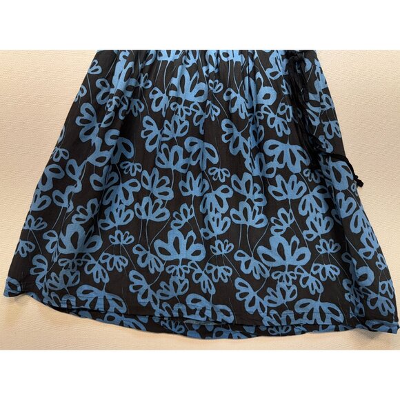 Twenty One Fit & Flare Dress Womens Size M Blue Floral Short Sleeves Boho Casual - Picture 12 of 12